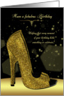 Stylish Glamour Shoe Birthday For Her card