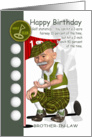 Brother-in-Law Golfer Birthday Greeting Card With Humor card