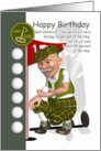 Golfer Birthday Greeting Card With Humor card