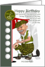 Husband Golfer Birthday Greeting Card With Humor card