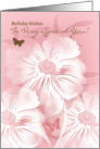 Floral Special You Birthday Greeting Card With Butterflies card