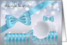Polish - Stylish Christmas Greeting Card Ornaments And Ribbons card