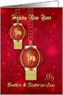 Brother & Sister-in-Law Chinese New Year With Lanterns card