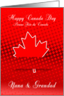 Nana & Grandad Stylish design for Canada Day In English And French card