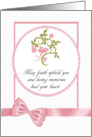 Pretty Floral And Butterfly Heartfelt Sympathy card