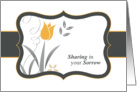 Sharing In Your Sorrow Sympathy In Black And Gold card