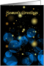 Business Holiday Card Season’s Greetings Blue And Gold card