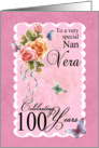 100th Birthday Card Vera card