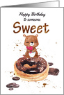 Doughnut, Happy Birthday To Someone Sweet, Donut and Bear card