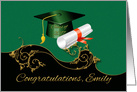 Custom Request Graduation Card For Emily card