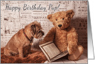 Personal Greeting Card with bear and dog card