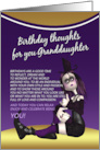 Granddaughter gothic Birthday with Gothic Rag Doll card