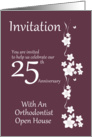 25th Anniversary Invitation Orthodontist Dentist card
