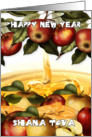 Rosh Hashanah Greeting Card With Apples - Shana Tova card
