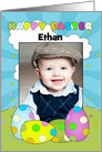 Photo Easter Egg Card With Eggs And Room For A Name card
