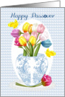 Passover Tulip And Butterfly Card