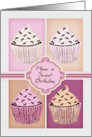 Cupcake Birthday Greeting Card Have A Sweet Birthday card