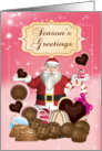 Santa’s Candy Christmas Season’s Greetings Card