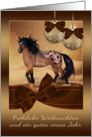 German Horse Christmas Holiday Card