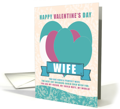 Wife Valentine with lots of Hearts in Various Tones... (1021693)