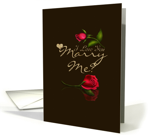 Marry Me Greeting Card Chic And Stylish card (1022837)