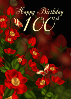 100th Birthday Card...