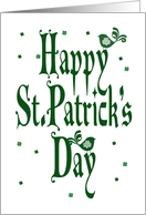 St. Patrick’s Day Card With Two Birds And Shamrock’s card