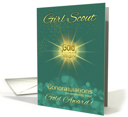 Girl Scout Gold Award Congratulations card (1053979)