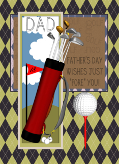 Dad Golf Club Father...