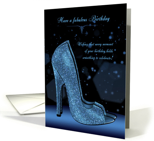 Stylish Glamour Shoe Birthday For Her card (1116008)