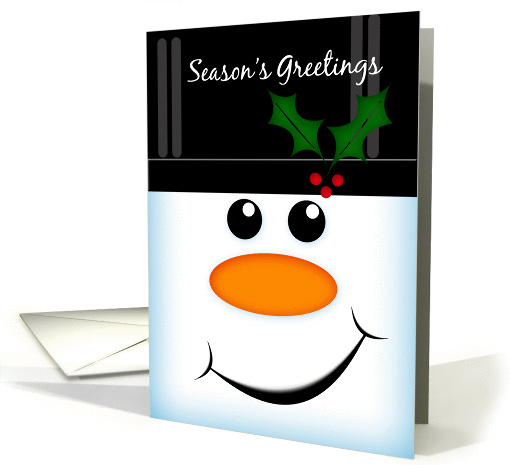 Season's Greetings Snowman card (1117374)