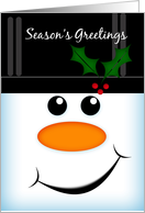 Season’s Greetings Snowman Card