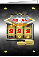 Godson Birthday Greeting Card With Slots And Coins card