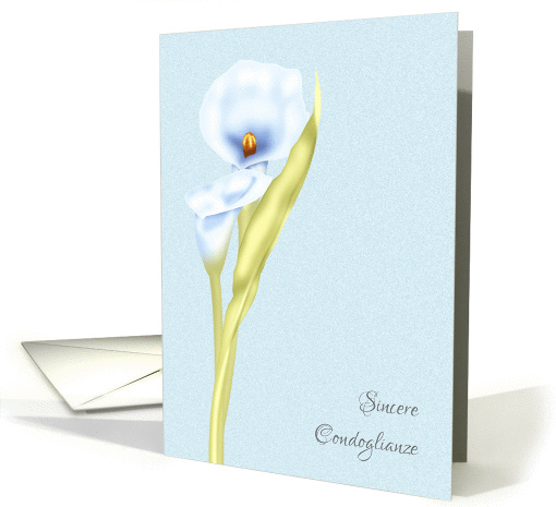 Sincere Condoglianze Italian Simply Stated Sympathy card (1171592)
