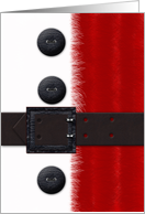 Fury Effect Santa Costume Holiday Greeting card