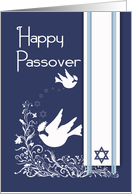 Pretty Dove For Passover With Olive Leaf And Patterns card