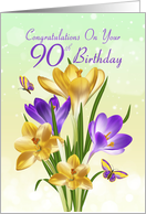 90th Birthday Yellow...