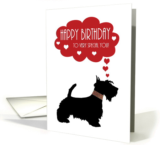 Very Special You With Scottish Terrier - Scottie Dog card (1294822)