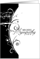 With Deepest Sympathy, understated, simple, stylish card