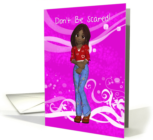 1st Period, First Period African American Little Girl card (1298660)