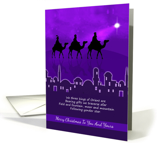 Three Kings Merry Christmas To You And Yours card (1345692)