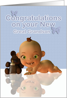 congratulations becoming Great Grandparents - Great Grandson card