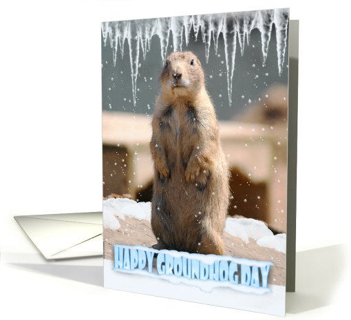 Groundhog Day Card, Happy Groundhog Day card (450901)