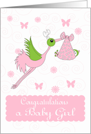 Baby Girl Congratulations, Birth of baby girl card