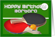 Barbara Table Tennis...