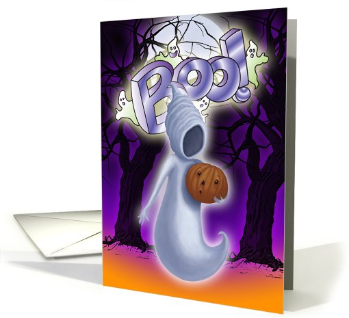Halloween Boo card with ghosts card (482487)