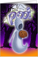 Halloween Boo card with ghosts card