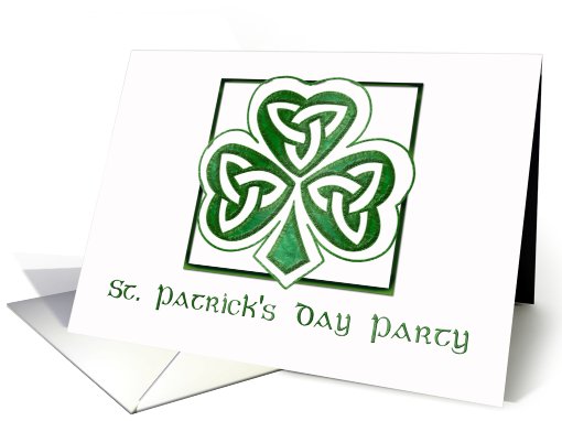 St. Patrick's Day Invitation Card Elegant Simple card (550870)