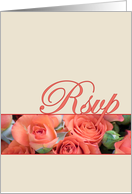 R.S.V.P, RSVP, Wedding Acknowledgement Card With Roses card