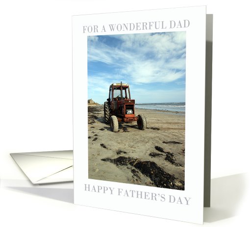 Father's Day Card Beach Scenery Tractor card (604584)